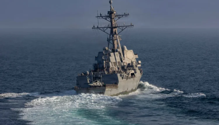 US warship
