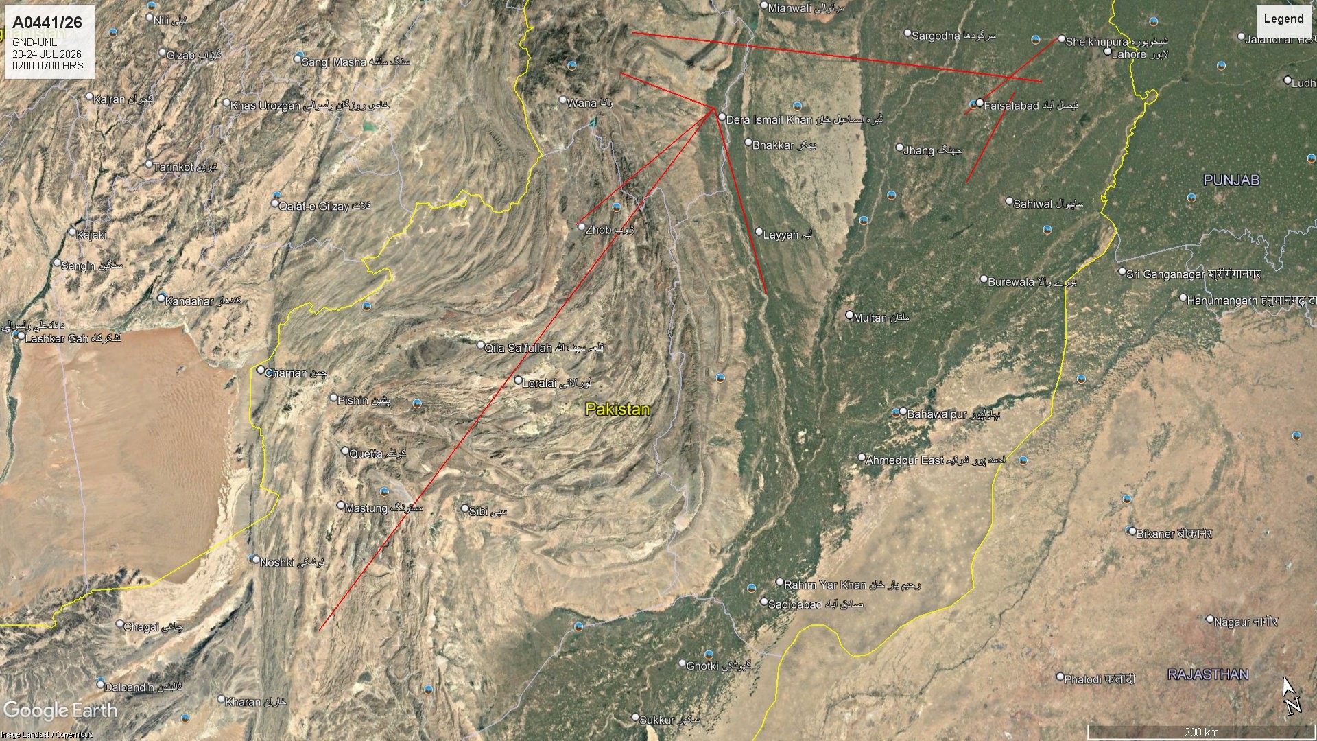 Pakistan NOTAM